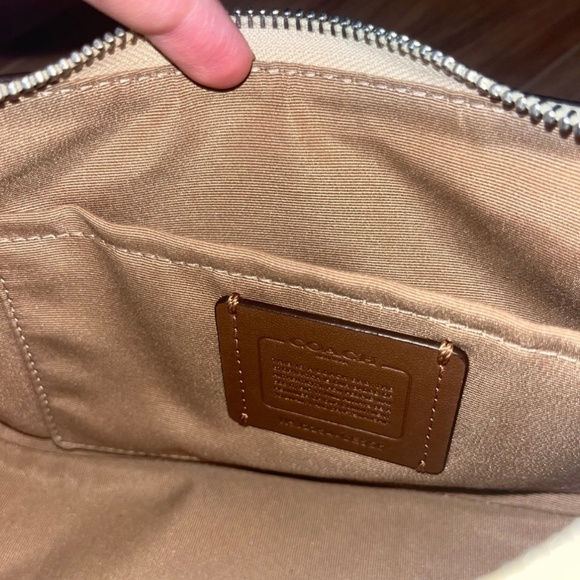 Coach Teri pebbled leather full chain portable crossbody and shoulder bag - Picture 10 of 12